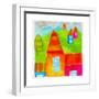 A Group of Houses-null-Framed Giclee Print