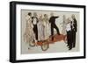 A Group of Ladies and Gentlemen in Evening Dress Listening to a Speaker-Ernst Deutsch-dryden-Framed Premium Giclee Print