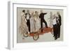 A Group of Ladies and Gentlemen in Evening Dress Listening to a Speaker-Ernst Deutsch-dryden-Framed Premium Giclee Print