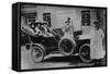 A Group of Ladies in a Car, with their Uniformed Chauffeur, 1910-null-Framed Stretched Canvas