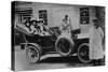 A Group of Ladies in a Car, with their Uniformed Chauffeur, 1910-null-Stretched Canvas