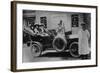 A Group of Ladies in a Car, with their Uniformed Chauffeur, 1910-null-Framed Photographic Print