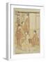 A Group of Ladies on a Veranda, C. 1780-1795-Katsukawa Shunsho-Framed Giclee Print