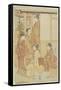 A Group of Ladies on a Veranda, C. 1780-1795-Katsukawa Shunsho-Framed Stretched Canvas