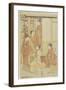 A Group of Ladies on a Veranda, C. 1780-1795-Katsukawa Shunsho-Framed Giclee Print