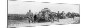 A Group of Light Tanks, Soissons, France, 1918-null-Mounted Giclee Print