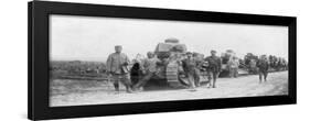 A Group of Light Tanks, Soissons, France, 1918-null-Framed Giclee Print