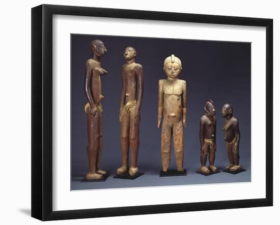 A Group of Lobi Figures-null-Framed Giclee Print