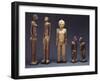 A Group of Lobi Figures-null-Framed Giclee Print