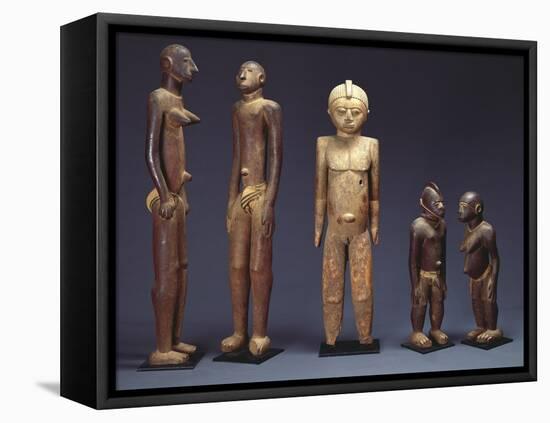 A Group of Lobi Figures-null-Framed Stretched Canvas