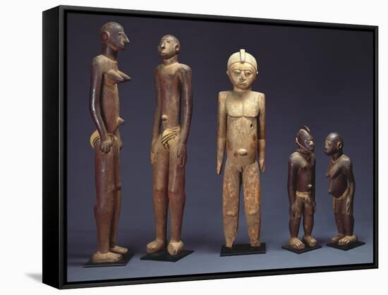 A Group of Lobi Figures-null-Framed Stretched Canvas
