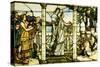 A Group of Maidens, with a Lake Scene in the Background-Tiffany Studios-Stretched Canvas