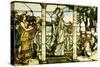 A Group of Maidens, with a Lake Scene in the Background-Tiffany Studios-Stretched Canvas