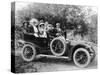 A Group of Men and Women Taking an Outing in a 1907 Mercedes, 1908-null-Stretched Canvas