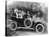 A Group of Men and Women Taking an Outing in a 1907 Mercedes, 1908-null-Stretched Canvas