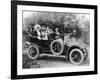 A Group of Men and Women Taking an Outing in a 1907 Mercedes, 1908-null-Framed Photographic Print