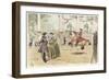 A Group of Men and Women Watching an Equestrian Performance-Louis Vallet-Framed Giclee Print