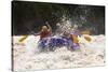 A GROUP OF MEN AND Women, WITH A Guide, WHITE WATER RAFTING ON THE PATATE River, ECUADOR-Ammit Jack-Stretched Canvas