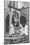 A Group of Monks at the Monastery of Monte Oliveto Maggiore, Italy, 1922-null-Mounted Giclee Print