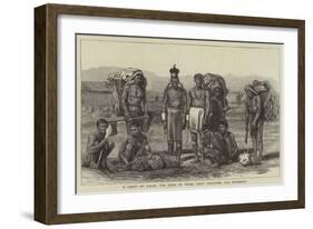 A Group of Nagas, the Tribe by Whom Lieutenant Holcombe Was Murdered-null-Framed Giclee Print