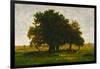 A group of oaktrees, Apremont, France. 1855 Canvas, 63,5 x 99,5 cm R. F. 1447.-Theodore Rousseau-Framed Giclee Print