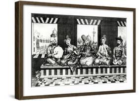 A Group of Oriental Musicians-null-Framed Giclee Print