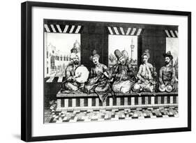 A Group of Oriental Musicians-null-Framed Giclee Print