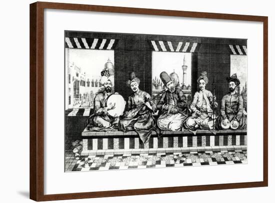 A Group of Oriental Musicians-null-Framed Giclee Print