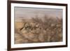 A Group of Oryx on the Run in Namib-Naukluft National Park-Alex Saberi-Framed Photographic Print