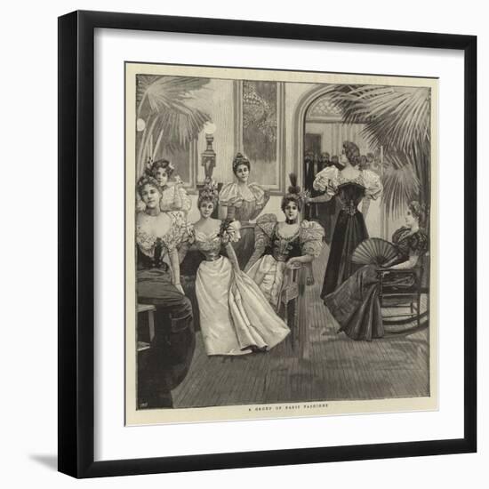 A Group of Paris Fashions-null-Framed Giclee Print