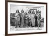 A Group of Patagonians, Argentina, 1895-null-Framed Giclee Print