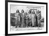 A Group of Patagonians, Argentina, 1895-null-Framed Giclee Print