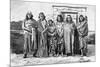 A Group of Patagonians, Argentina, 1895-null-Mounted Giclee Print