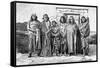 A Group of Patagonians, Argentina, 1895-null-Framed Stretched Canvas