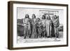 A Group of Patagonians, Argentina, 1895-null-Framed Giclee Print