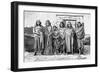 A Group of Patagonians, Argentina, 1895-null-Framed Giclee Print