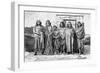 A Group of Patagonians, Argentina, 1895-null-Framed Giclee Print