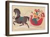 A Group of People in a One-Horse Open Sleigh-Beverly Johnston-Framed Giclee Print