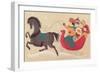 A Group of People in a One-Horse Open Sleigh-Beverly Johnston-Framed Giclee Print