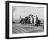 A Group of People in Front of their Car at the Seaside, C1920s-null-Framed Giclee Print