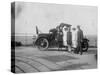 A Group of People in Front of their Car at the Seaside, C1920s-null-Stretched Canvas