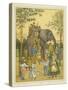 A Group of People in London Zoo Picture Beside an Elephant Giving Rides-Thomas Crane-Stretched Canvas