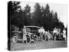 A Group of People on an Outing with their Cars, C1929-C1930-null-Stretched Canvas