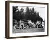 A Group of People on an Outing with their Cars, C1929-C1930-null-Framed Photographic Print