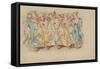 A Group of Pigs Dancing in a Line-null-Framed Stretched Canvas