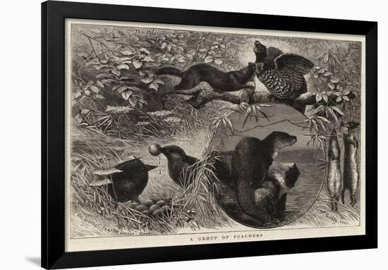 A Group of Poachers-null-Framed Giclee Print