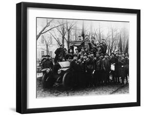 A Group of Red Army Men. Petrograd, 1917-Karl Karlovich Bulla-Framed Giclee Print