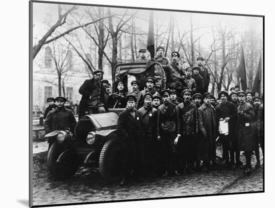 A Group of Red Army Men. Petrograd, 1917-Karl Karlovich Bulla-Mounted Giclee Print