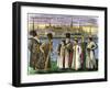 A Group of Russian Nobles Called Boyars, the Kremlin in the Background, 1600s-null-Framed Giclee Print