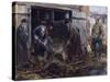 A Group of Russian Priests Forced to Clear the Barrack Stables by Vladimirov, Ivan Alexeyevich (186-Ivan Alexeyevich Vladimirov-Stretched Canvas